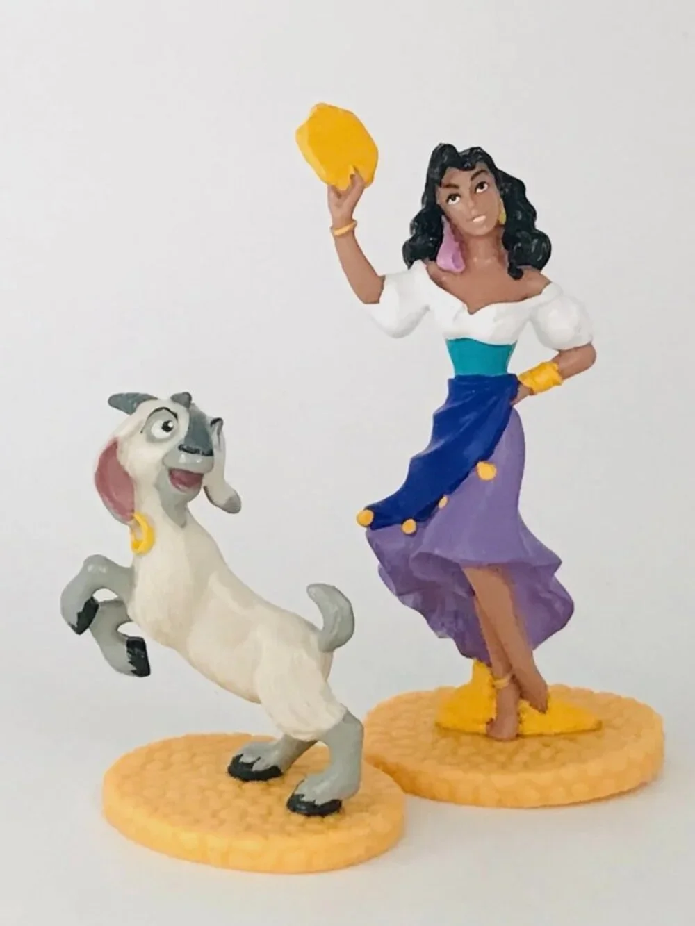 2 Decopac Esmeralda & Djali Cake Toppers Disney Characters Animation NOS
